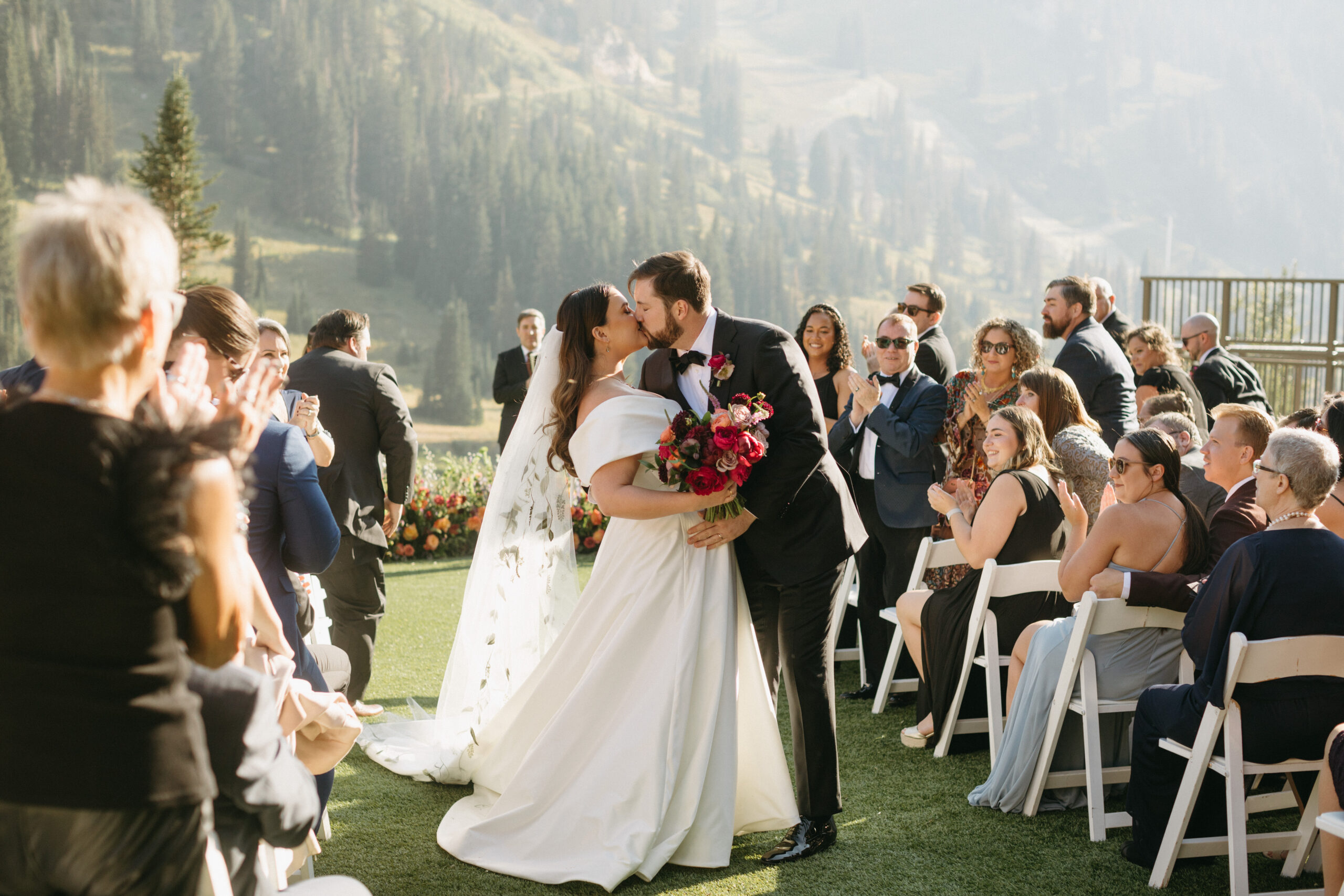 Colorful Scenic Wedding at Alta's Snowpine Lodge